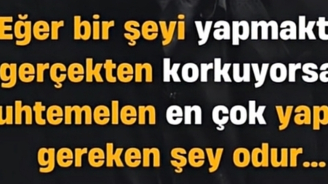 Yapmaktan çok korktuğunuz bir şeyi inadına yaptınız mı hiç?