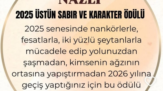 Tartışmasız hangi isme bu ödül 😀 ?