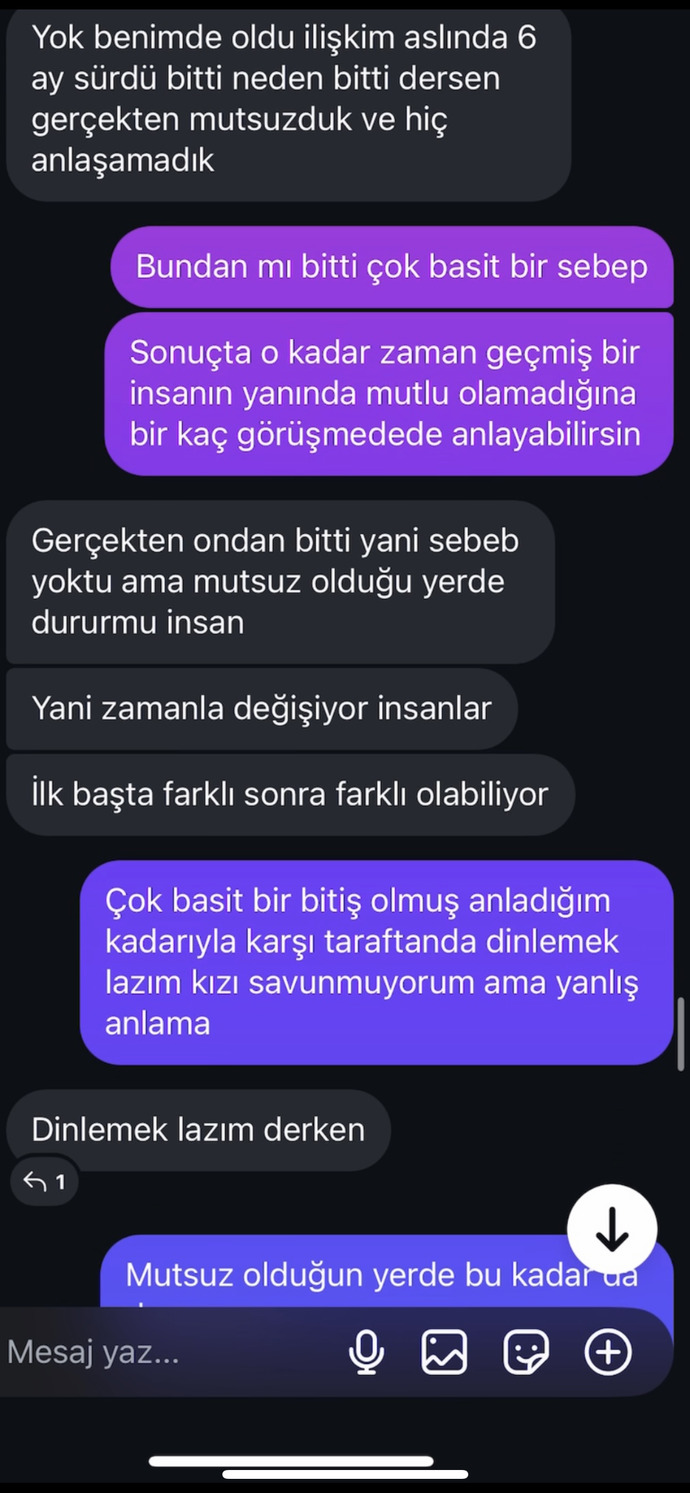 Eski sevgiliyle fake hesaptan konuşmak?