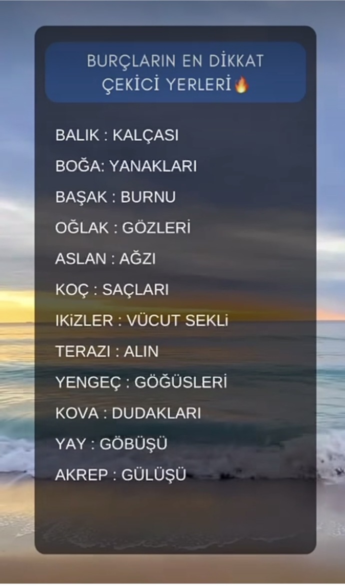 Senin Burcunda Hangi Özellik Parlıyor? Burçların Çekici Yerleri?