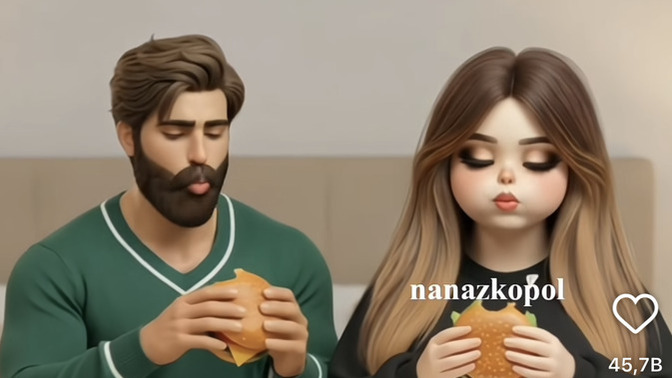 Geçen gün iki hamburgeri de ben yedim sananlar olmuş, şimdi videoda fark ettim birini svglm yemiş, günahımı aldınız tamam mı?