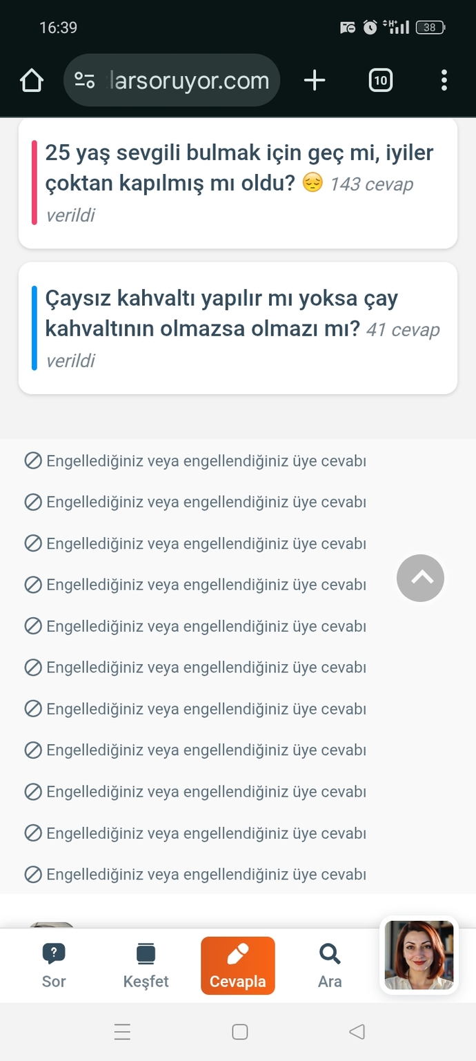 Şu durumu yaşayan var mı benden başka?