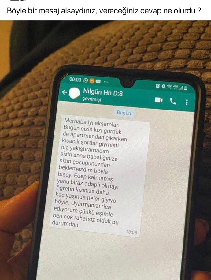 Böyle bir mesaj gelince ne cevap verirdiniz, nasıl dönmek daha mantıklı olurdu?
