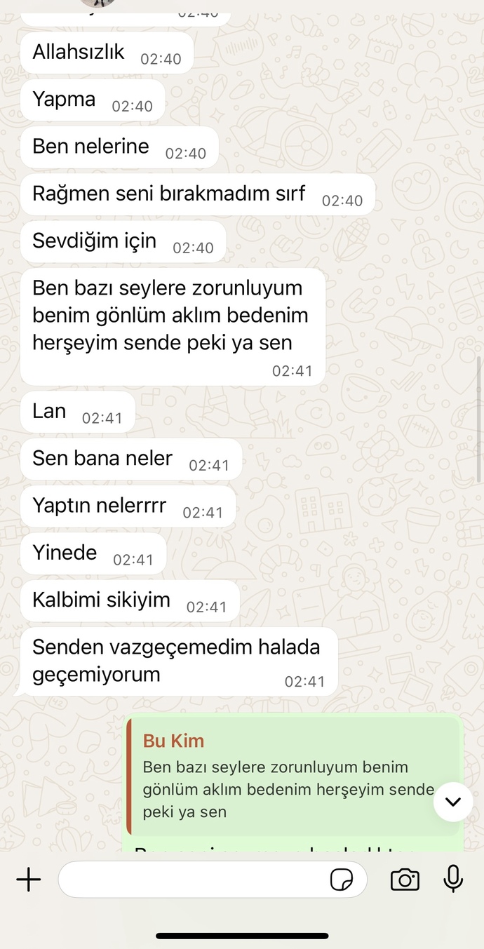 Eski sevgilim aradı açmadım böyle konuşuyor ne yapmalıyım?