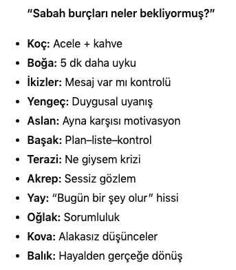Sabah Burçları neler bekliyormuş :D?