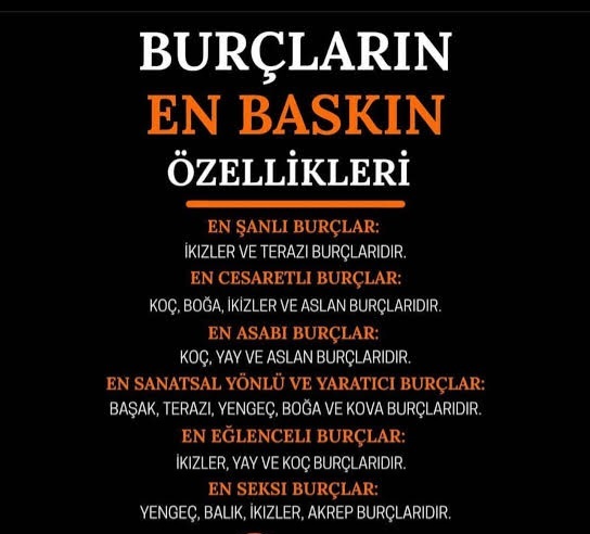 Burcunuza göre en baskın kişilik özellikleriniz neler, sizi nasıl tanımlar 🧐?