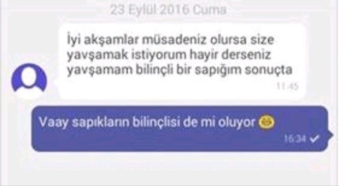 Ahlaksız teklifleri terbiyeli cümlelerle yapabilir misiniz 😂?
