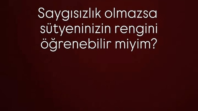 Ahlaksız teklifleri terbiyeli cümlelerle yapabilir misiniz 😂?