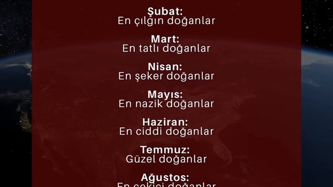 Senin Burcun Hangi Ay?