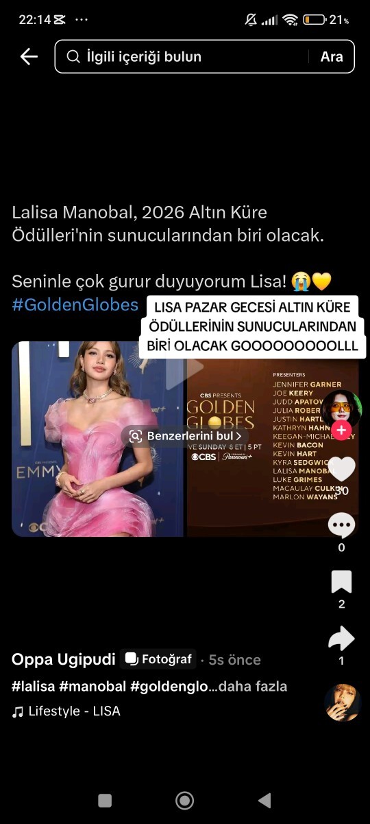 Bu lisa denen başarısız tayland h@şeresi hangi vasıfla altın küre ödüllerine sunucu olarak gidebiliyor anlamlandıramadım?