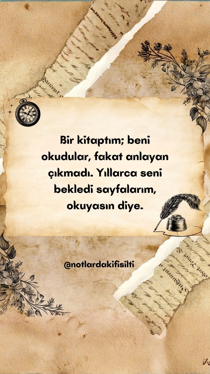 Bir kitaptım beni okudular ama anlamadılar, sevdiğim neden beni görmüyor?