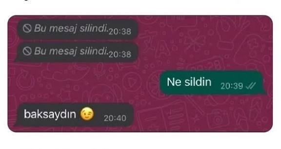 Mesaj yazıp sonra silme huyunuz var mı?