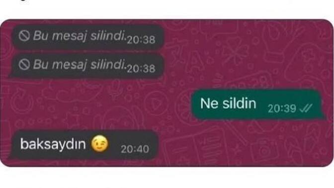 Mesaj yazıp sonra silme huyunuz var mı?