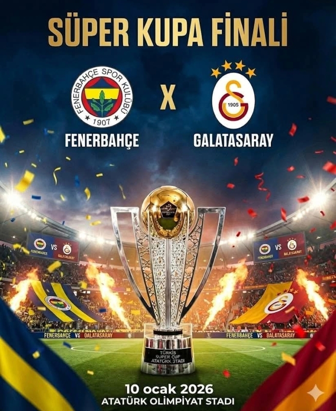 Fenerbahçe - Galatasaray Süper Kupa final maçı tahmininiz nedir?
