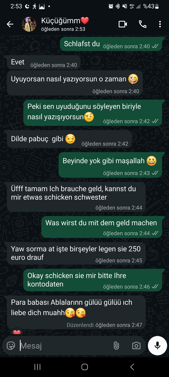Var mı sizinde sürekli sizden para isteyeniniz?