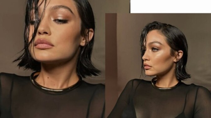Sarışınlığa elveda! Gigi Hadid siyah saçlı oldu sizce yakışmış mı?
