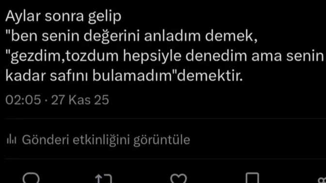 Ben senin değerini anladım demek sizin için ne ifade ediyor?