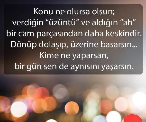 Ahınızı alanların akıbeti ne olmuştur hiç düşündünüz mü?