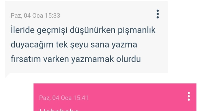 Şu ana kadar aldığımız en ilginç mesaj?