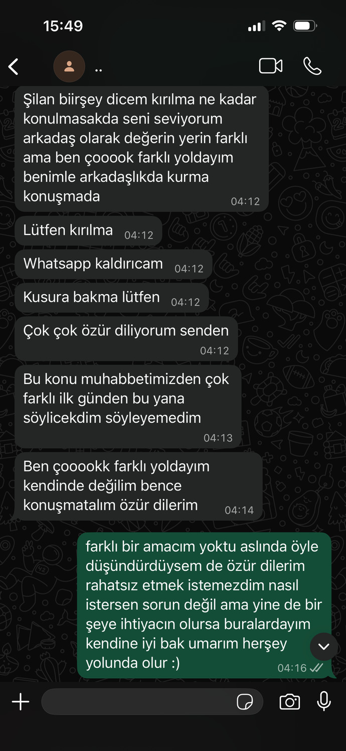 Eski sosyal medya aşkım buluşalım deyince soğuk tepki verdi, sizce sebep ne olabilir?