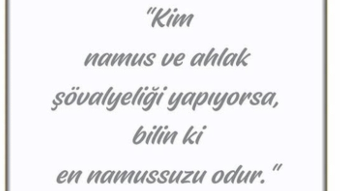 Namus bekçiliği yapar mısınız?