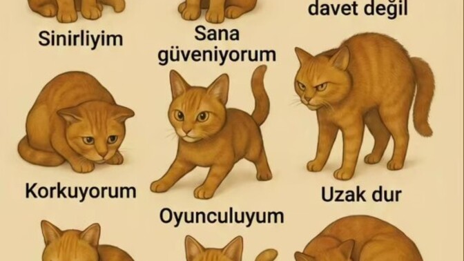 Kedilerin 🐈 vücut dilini çözebilir misin?