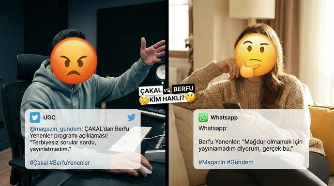 Çakal ve Berfu Yenenler arasındaki yayınlanmayan program olayında sizce kim haklı?