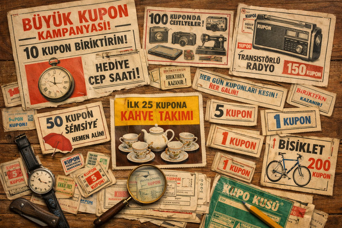 Hiç gazete kuponu biriktirerek bir şey aldınız mı?