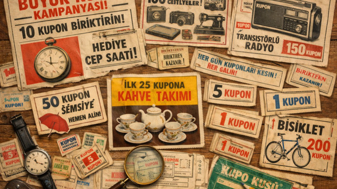 Hiç gazete kuponu biriktirerek bir şey aldınız mı?