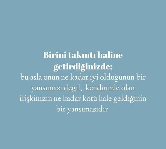 Birine hiç takıntılı kaldın mı?