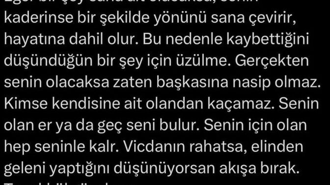 Aksam vakti sevdiginize, hoslandiginiza söyleyebileceginiz en güzel söz ne olurdu?