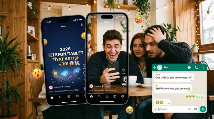 2026’da telefon ve tablet fiyatları %30 artarsa ne yaparsın?