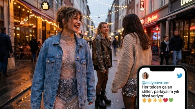 Taşlı, simli, transparan, dantel trendleri parıltılı bir yıl mı müjdeliyor?