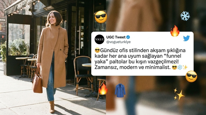 Funnel yaka palto bu kışın vazgeçilmezi mi oluyor?