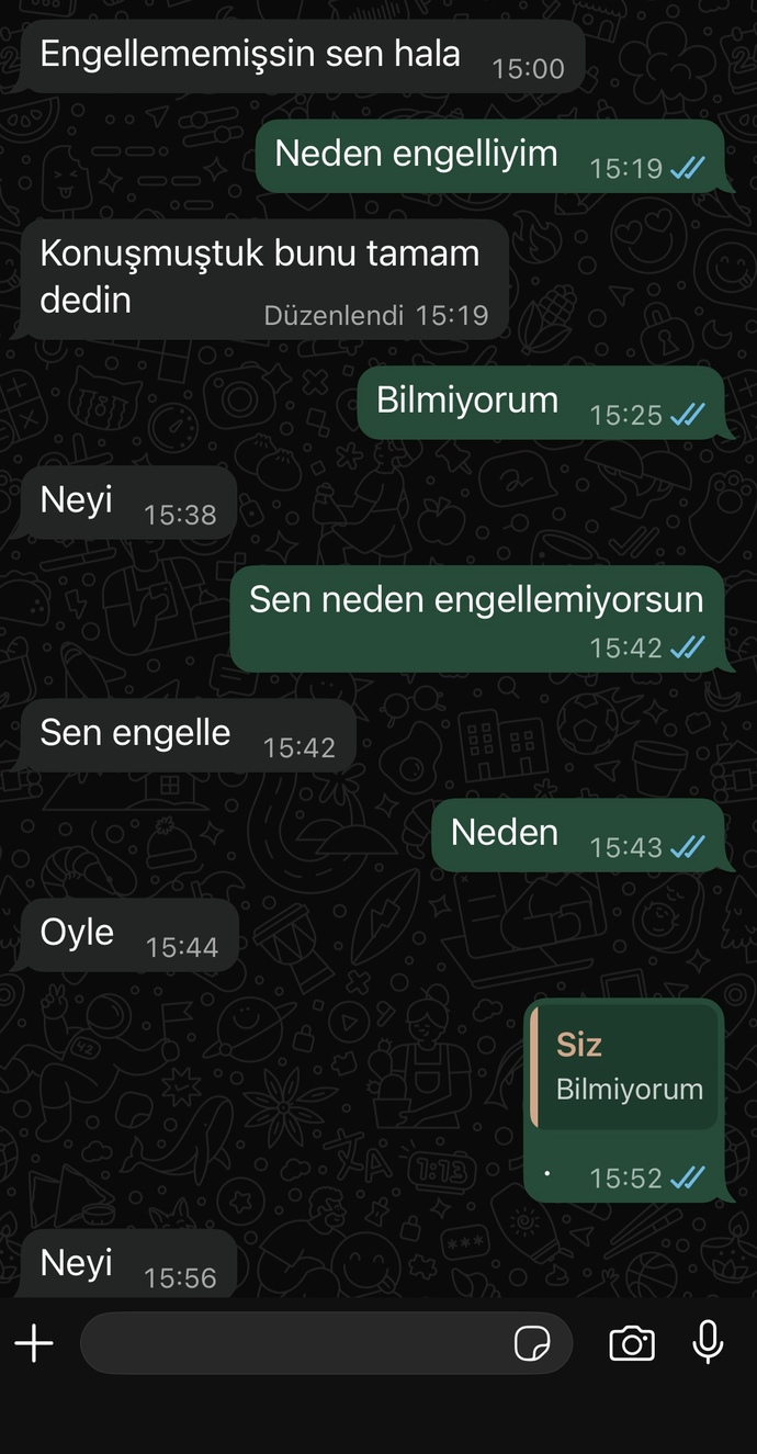 Eski sevgilim barışmak istemiyor ama hep bu döngüye giriyoruz neden böyle?