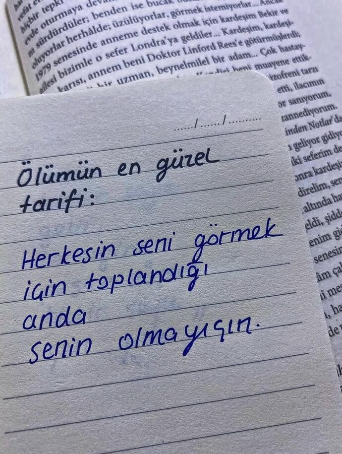 Ölüm, size neyi ifade ediyor?