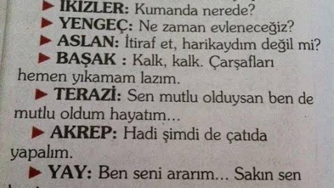 Seviştikten sonra hangi burç ne der?