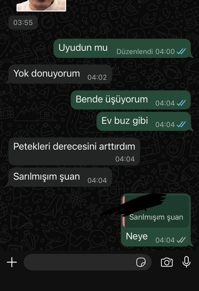 Eski sevgilim ilgimi istiyor gerçekten üşüyor mu sjsjdjdjd?