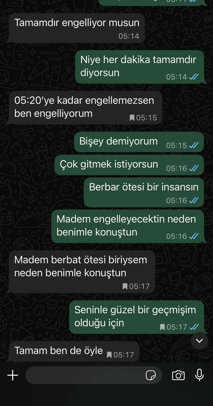 Eski sevgilim benimle bu saate kadar konuşup bakın ne yaptı 😭?