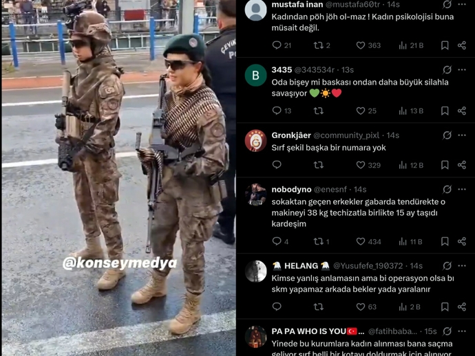 Kadınların asker ve polis olmasına gösterilen tepkileri haklı buluyor musunuz?