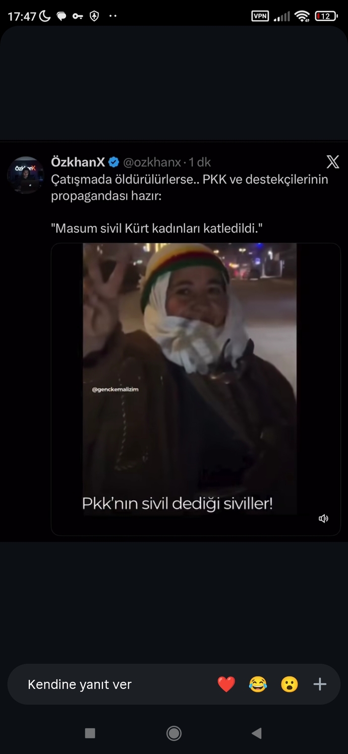 K*rtlerin günlerdir siviller katlediliyor dediği sivillere bakın bunlar mı sivil bunlar baya vatan haini 😒😒 ?