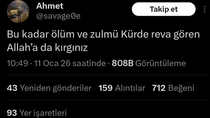 Kurdistani kurulmadı diye Allah'a bile trip atan bu mağduriyet kültürü hakkında ne düşünüyorsunuz?
