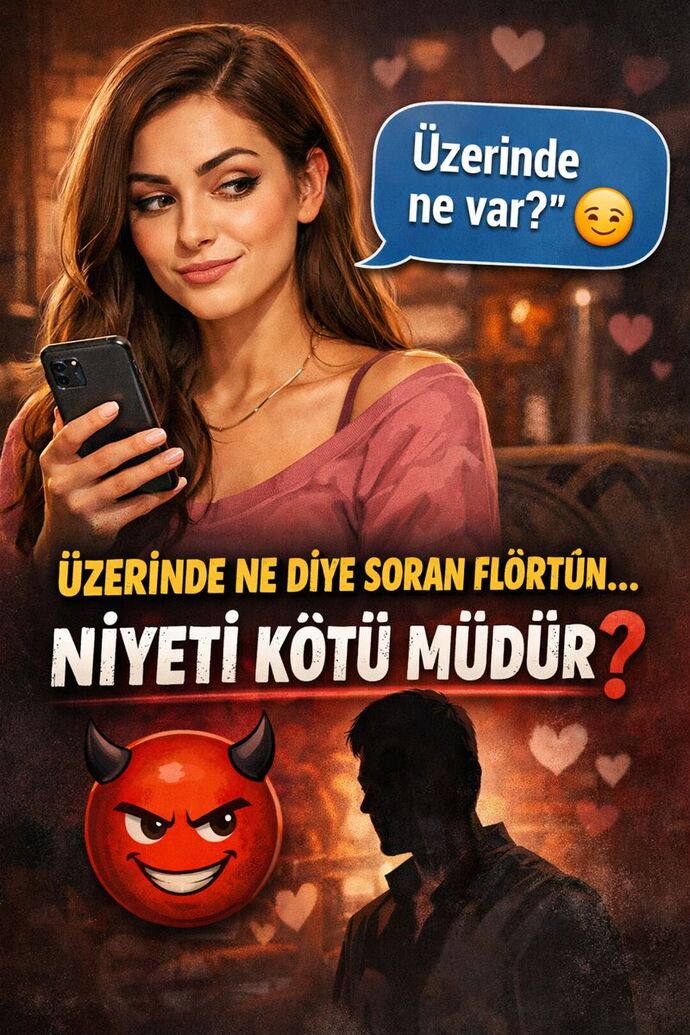 Üzerinde ne var diye soran flörtün niyeti kötü müdür?