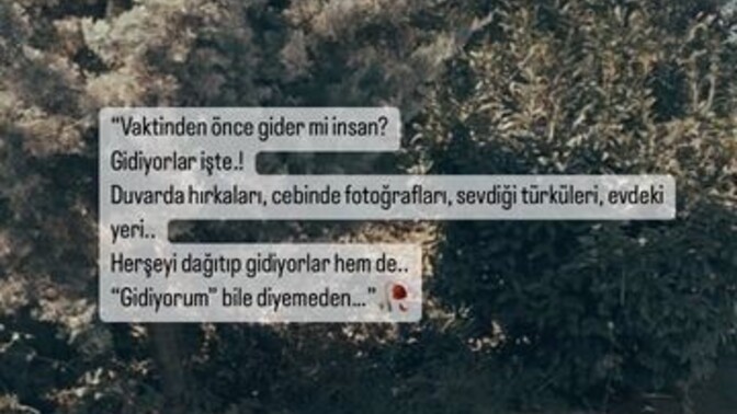 Özlemek susmaktır dersin susarsın... Ne olursa olsun İnsan veda etmeli mi yoksa bazen yarım mı kalmalı vedalar?