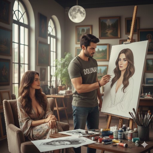 Ben ressam oldum, şu an üstündeki kıyafete göre nasıl bir resim yapmış olurum?