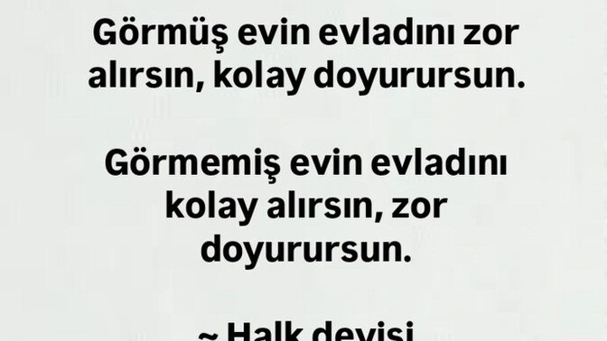 Görmüşle görmemişi nasıl ayırt edersiniz?