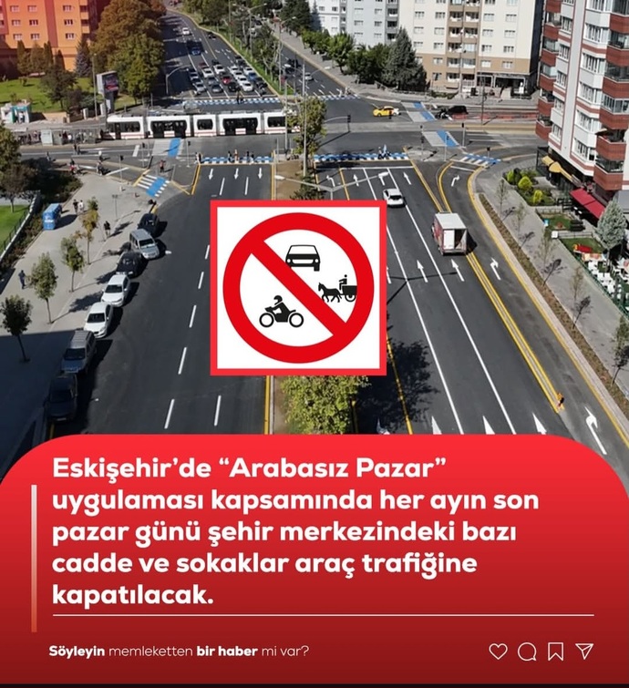 Şehrinizde her ay bazı caddeler trafiğe kapatılsa bu uygulamaya nasıl bakarsınız?