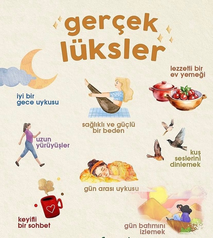 Size göre gerçek lüksler neler?