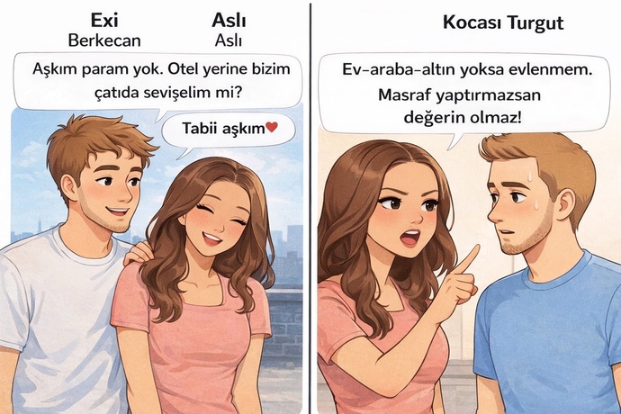 Kadınlar , evlendikleri erkekleri sunabildikleri para miktarı kadar mı sever?