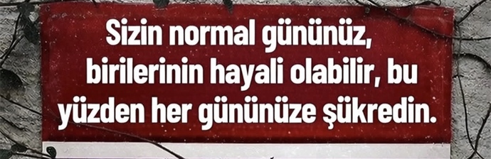 Şükrediyor musunuz?
